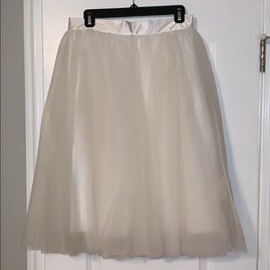 Ivory tulle skirt